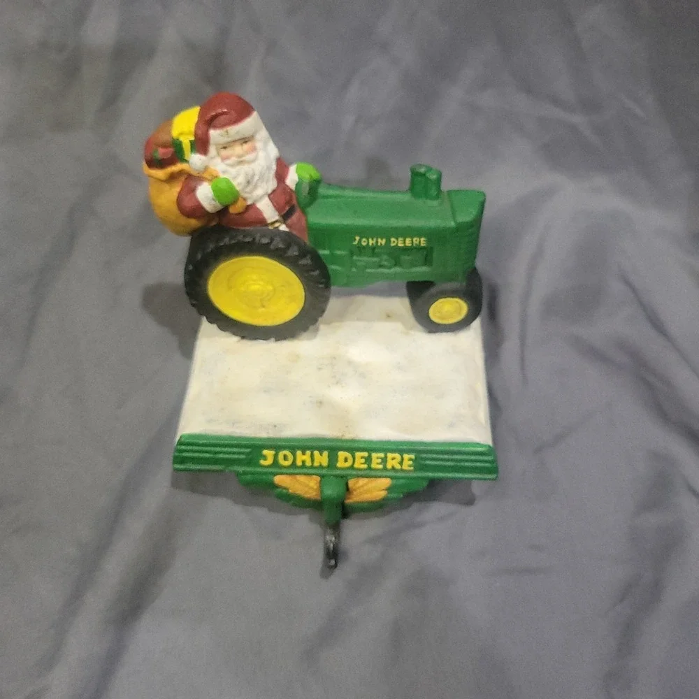 John Deere Shelve Hook Stocking Holder Cast Iron